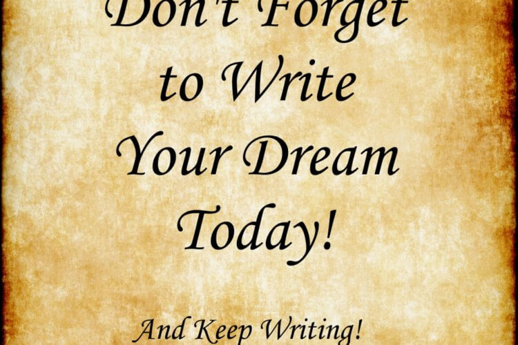 Write Today - And Keep Writing
