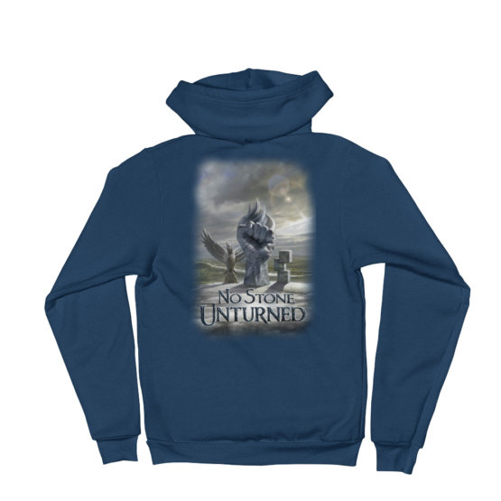 No Stone Unturned Zip-up Hoodie sweater - Image 10