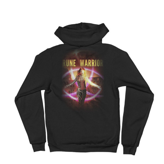Rune Warrior Zip-up Hoodie sweater - Image 2