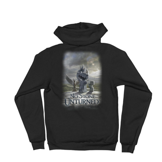 No Stone Unturned Zip-up Hoodie sweater - Image 2