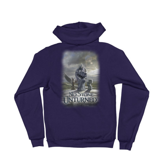 No Stone Unturned Zip-up Hoodie sweater - Image 8